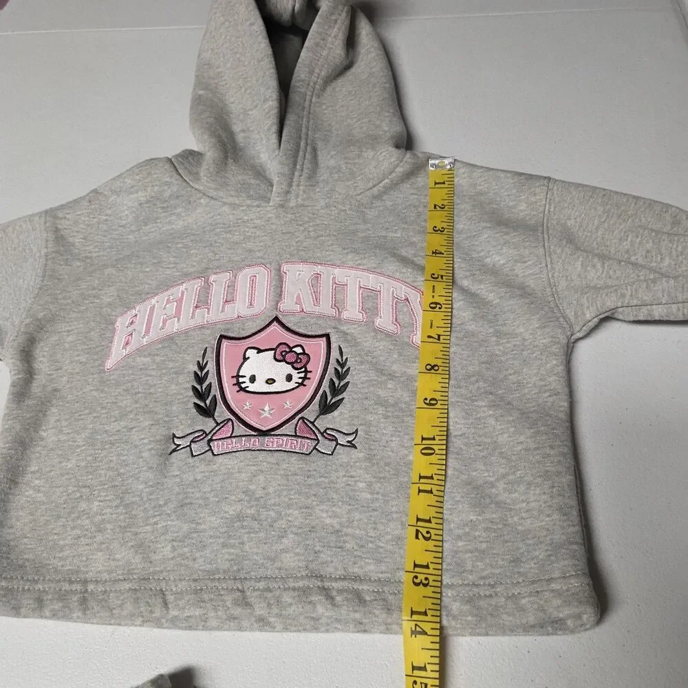 Sanrio Hello Kitty Forever 21 Kids Jogging Set Grey Size 5/6 Hoodie Joggers